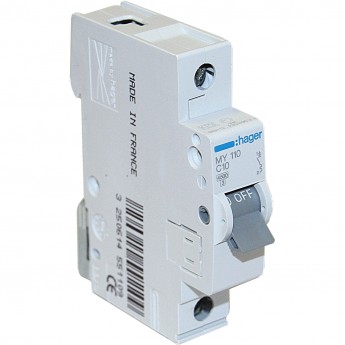 Автоматический выключатель HAGER 1P 4,5kA C-10A 1M