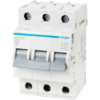 Автоматический выключатель HAGER 3P 4,5kA C-32A 3M