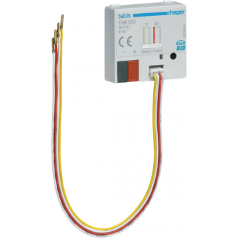 Бинарный вход HAGER TXB302 KNX UP, двойная Бинарный вход HAGER TXB302 KNX UP, двойная