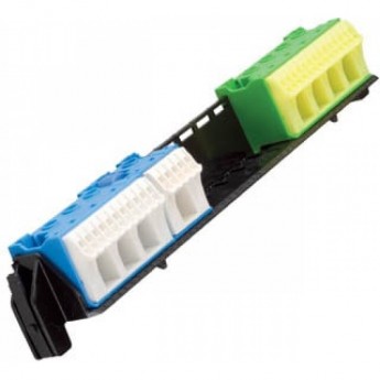 Держатель с клеммами HAGER PE/N для щитов Volta 2-рядных Держатель с клеммами HAGER PE/N для щитов Volta 2-рядных