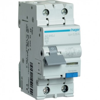 Дифференциальный автомат HAGER 1P+N 6kA C-20A 30 мА Тип AC, ширина 2М Дифференциальный автомат HAGER 1P+N 6kA C-20A 30 мА Тип AC, ширина 2М