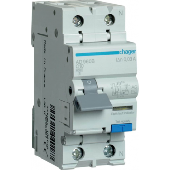 Дифференциальный автоматический выключатель HAGER AD960B
