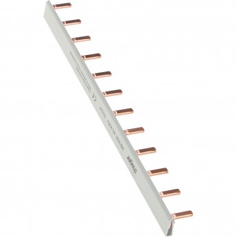 Гребенчатая шинка HAGER, 1-полюсная, 10мм², 12M Гребенчатая шинка HAGER, 1-полюсная, 10мм², 12M