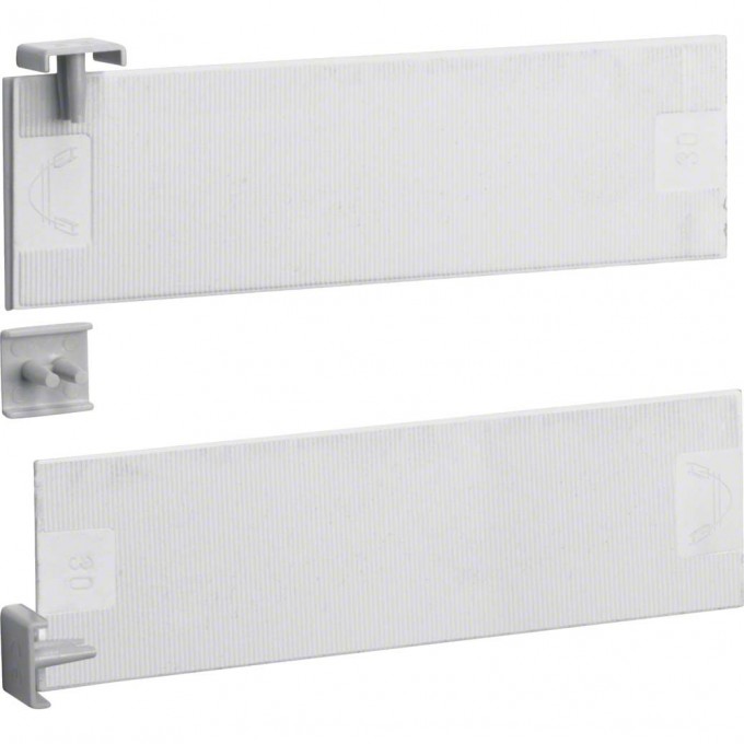 Торцевая заглушка HAGER гребёнчатой шинки 2Р, 10мм² набор 10 шт. KZ022