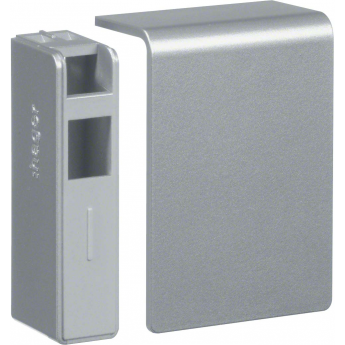 Заглушка торцевая HAGER SL new, крышка 40 мм, для профиля 20х55мм, алюминий Заглушка торцевая HAGER SL new, крышка 40 мм, для профиля 20х55мм, алюминий