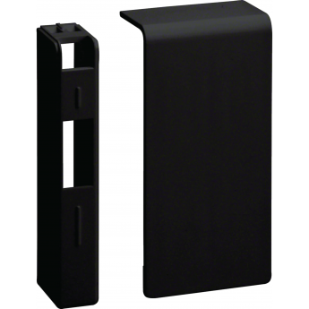 Заглушка торцевая HAGER SL new, крышка 40 мм, для профиля 20х80мм, графитово-чёрный Заглушка торцевая HAGER SL new, крышка 40 мм, для профиля 20х80мм, графитово-чёрный